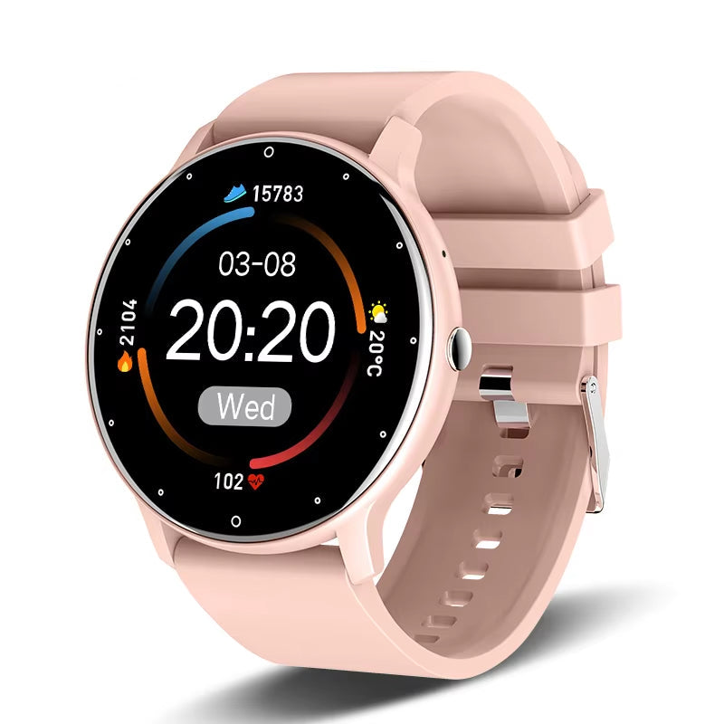 Smart Watch Women Men Full Touch Screen Bluetooth 5.2 Call Waterproof Watches Sports Fitness Tracker Factory IP67 ZL02 New