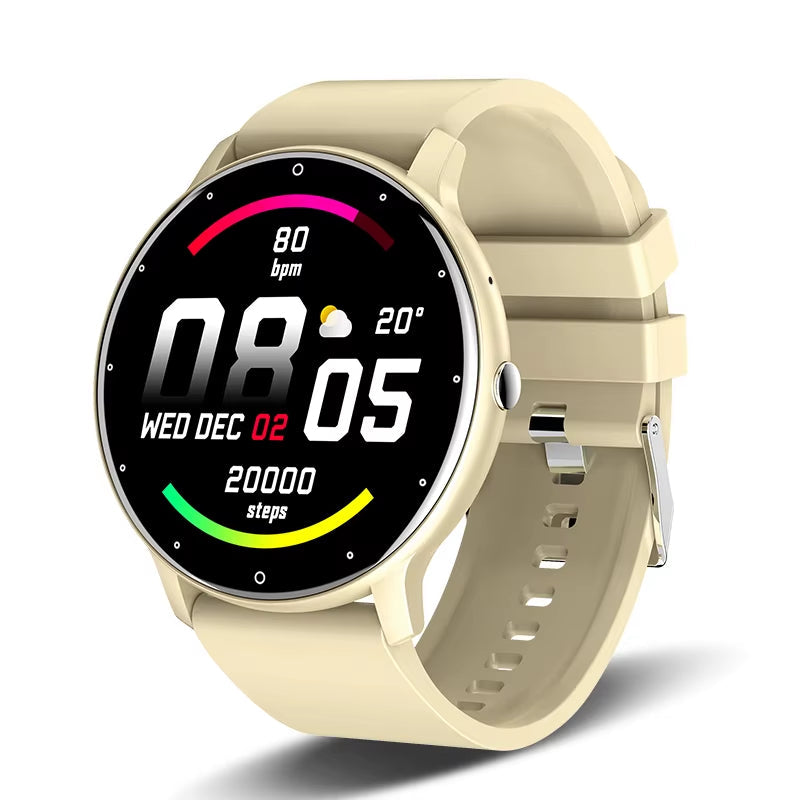 Smart Watch Women Men Full Touch Screen Bluetooth 5.2 Call Waterproof Watches Sports Fitness Tracker Factory IP67 ZL02 New